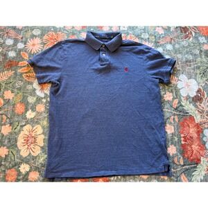 Polo Ralph Lauren Mens Blue Custom Slim Fit Polo Shirt Large 710666998005